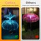 callica Solar Flower Lights Outdoor Garden Waterproof 3 Pack Solar Yard Lights 7 Color Changing Outdoor Decorative for Garden Pathway Party Wedding Birthday Holiday Decor